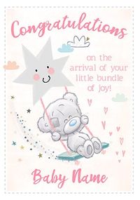Tap to view Bundle Of Joy - Baby Girl Personalised Card