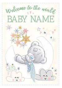 Tap to view Tiny Tatty - Welcome To The World Personalised Card