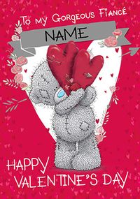 Me to You Fiancé Valentine's Day Card - Hearts & Arrows