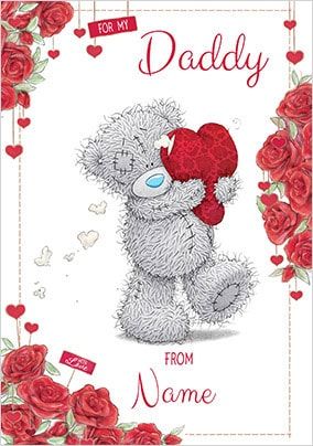 For My Daddy Personalised Valentines Card