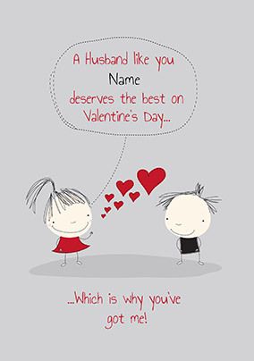 Valentine Note For Husband Quitting Hollywood - Valentine Husband | Funky Pigeon