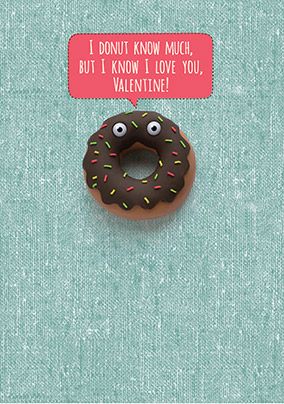 Donut Valentine's Card - Shut Your Cake Hole