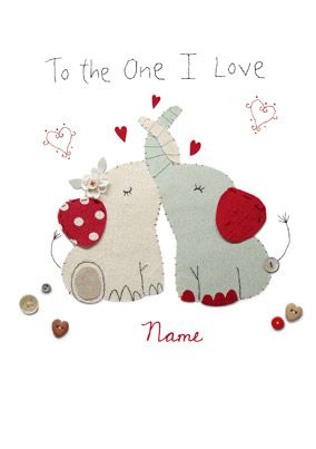 Carlton - One I Love Elephants Card