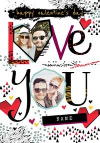 Love You Valentine's Day Photo Card