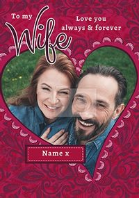 Tap to view Cancer Research Wife - Always & Forever Photo Card