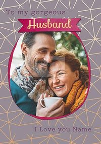 Tap to view Gorgeous Husband Photo Valentines Card