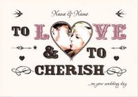 Tap to view Alpha Betty - To Love & To Cherish Wedding Card