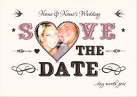 Tap to view Alpha Betty - Save The Date Wedding Card
