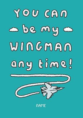 Be My Wingman Personalised Wedding Card