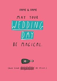 Tap to view May Your Wedding Day Be Magical Personalised Card