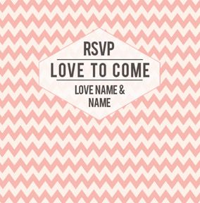 Aztec Summer - RSVP Love to Come Wedding Card