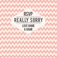 Tap to view Aztec Summer - RSVP Really Sorry Wedding Card