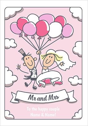 Babette - Wedding Day Personalised Card