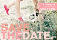 Be Bold Be Bright - Save the Date Wedding Card
