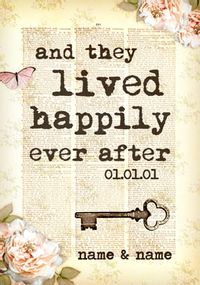 Tap to view Bookish Type - Happily Ever After Wedding Card