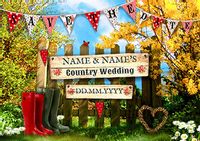 In The Country - Save The Date Wedding Card
