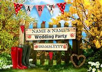 In The Country - Wedding Party Invite