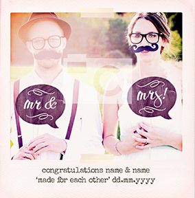 Dear Moments - Made For Each Other Wedding Card