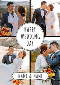 Tap to view Essentials - Wedding Card Four Photo Upload