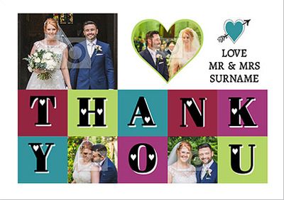 Essentials - Wedding Thank You Card Love the New Mr & Mrs