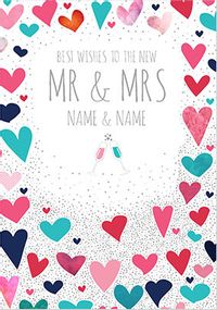 The New Mr and Mrs Personalised Wedding Card