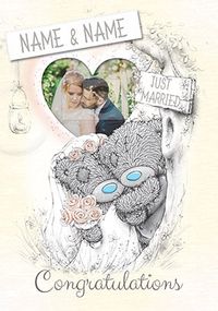 Tap to view Me to You Wedding Card - Photo Upload Just Married