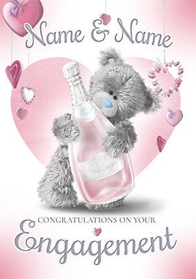 Congratulations On Your Engagement Personalised Card - Me To You