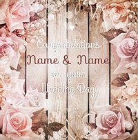 Paper Rose - Wedding Card Vintage Floral