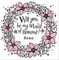 Tap to view Rhapsody - Maid of Honour Wedding Card