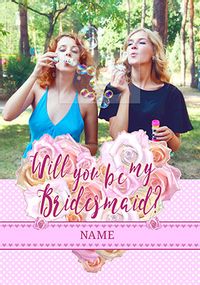 Tap to view Rhapsody - Bridesmaid Card Will you be Photo Upload
