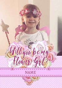 Tap to view Rhapsody - Flower Girl Card Will you be Photo Upload