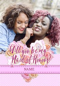 Tap to view Rhapsody - Maid of Honour Card Will you be Photo Upload