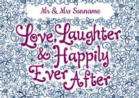 Tap to view Rhapsody - Wedding Card Love, Laughter & Happily Ever After
