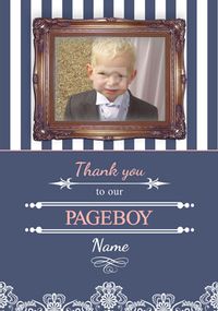 Tap to view Sail Away with Me - Pageboy Thank You Wedding Card