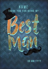 Suit Up Best Man Thank You Card