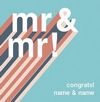 Tap to view Congrats Mr & Mr personalised Wedding Card