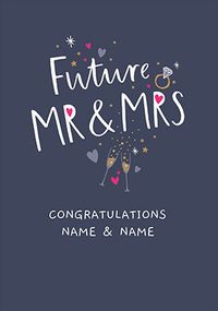 Future Mr and Mrs Personalised Wedding Card