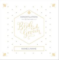 Tap to view Congrats to the Bride & Groom Personalised Card