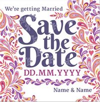 Tap to view Folklore - Save the Date Getting Married Wedding Card