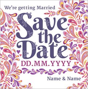 Folklore - Save the Date Getting Married Wedding Card