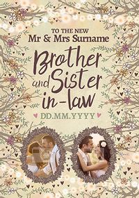 Tap to view Midsummer Dream Photo Brother & Sister-In-Law Wedding Card