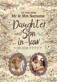 Tap to view Midsummer Dream Photo Daughter & Son-In-Law Wedding Card