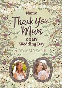 Tap to view Midsummer Dream Photo Upload Thank You Mum Card