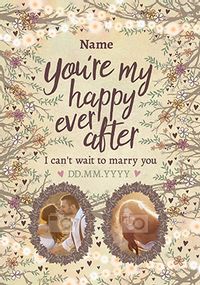 Tap to view Midsummer Dream Photo Upload Happy Ever After Wedding Card