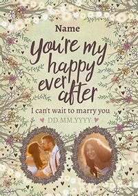 Tap to view Midsummer Dream Photo Happy Ever After Wedding Card