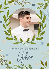 Tap to view Thank You Usher Photo Card