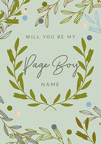 Tap to view Will You Be My Pageboy Personalised Wedding Card