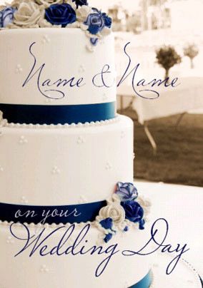 Photographic - Wedding Cake Blue