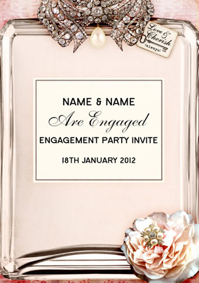love labels engagement invite funky pigeon