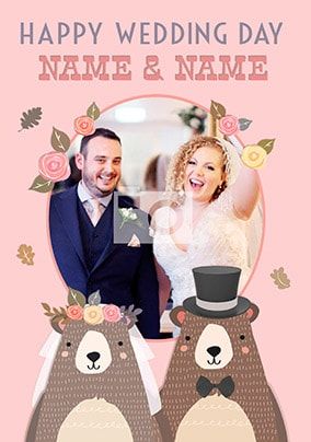 Happy Wedding Day - Little & Brave Photo Card
